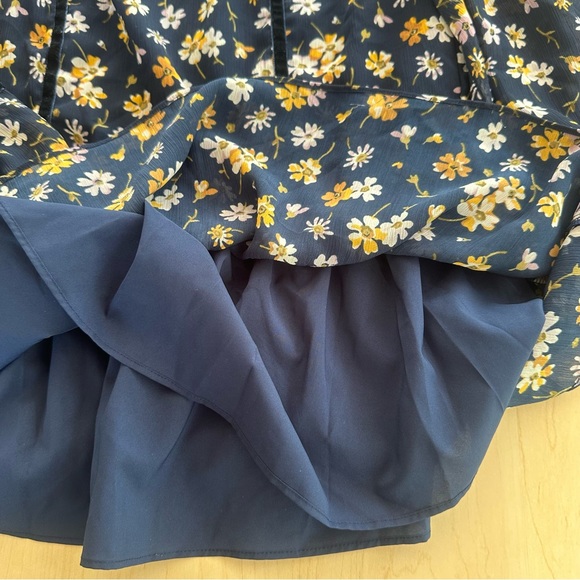 Madewell Velvet Trimmed Square Neck Top In Petal Party - Picture 4 of 9